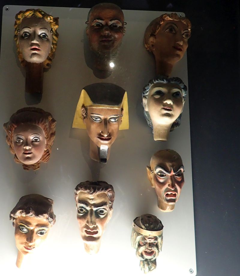 Masks in the Salzburg Castle Puppet Museum, 2022-05-26 (F.Potter)