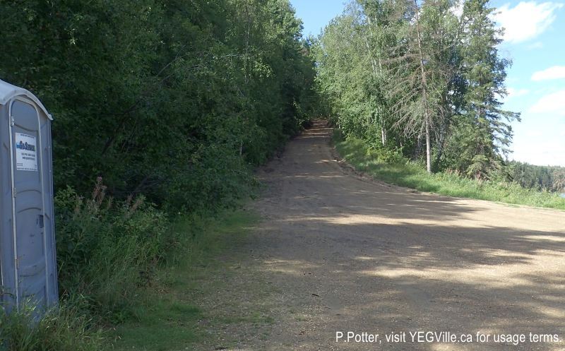 Steep climb up/down to the parking area of , Magee Lake, 2024-08-24, P. Potter.