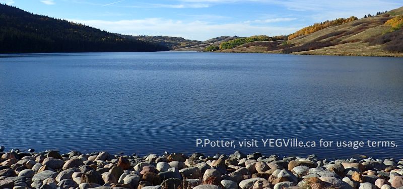 Looking Northwest along Reesor Lake, Cypress Hills PP, 2024-10-14, P. Potter.
