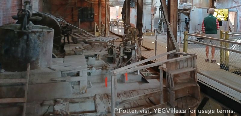 Multi-media displays (e.g. a video, right side of the image) add to the understanding and experience, Medalta Potteries, 2024-10-17, P. Potter.