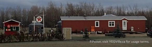 Don't try to buy gas here, a faux Texaco filling station at 5110 TWP 492, Tetris parcel-Coyote Lake Complex, 2024-10-29, P. Potter.