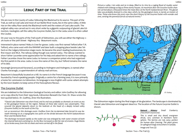 Sample pages from 7th Edition of the Trail Guide, this one explaining the Gwynne Channel.