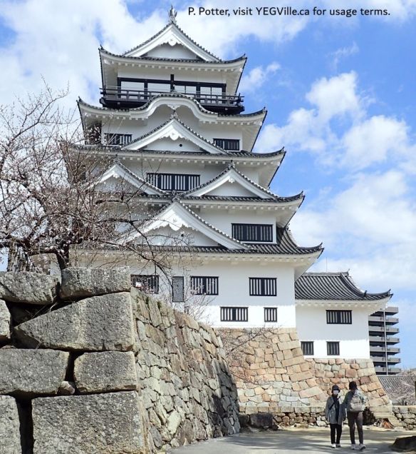 Looking east at the keep, Fukuyama Castle, 2026-31-31, P. Potter.