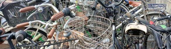 Used bikes at a local shop, Fukuyama, 2026-31-31, P. Potter.