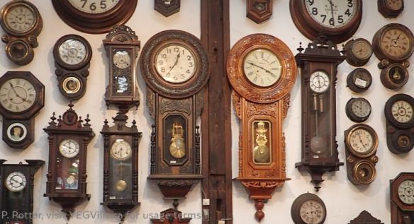 A small selection of clocks, Fukuyama Auto and Clock Museum, 2026-04-01, P. Potter.