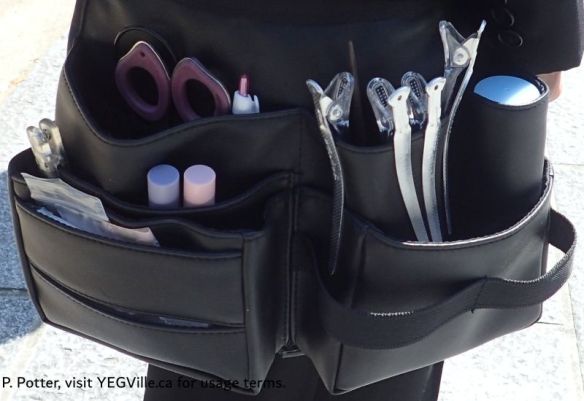 The tool kit of the make up artist attending to the bride, Marriage ceremony, 2026-04-03, Omishima Island, P. Potter.