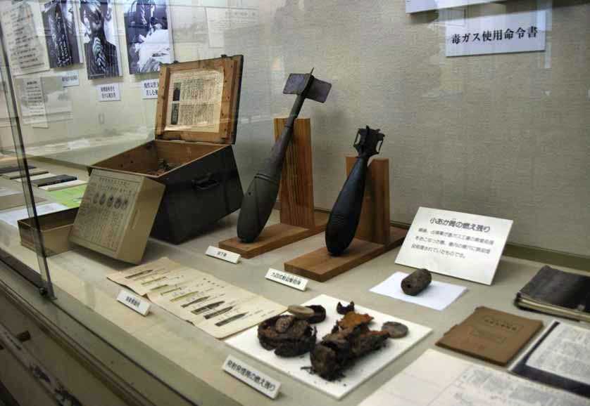 Items on display, 2026-04-14, Ōkunoshima Poison Gas Museum, image courtesy: www.japan-experience.com